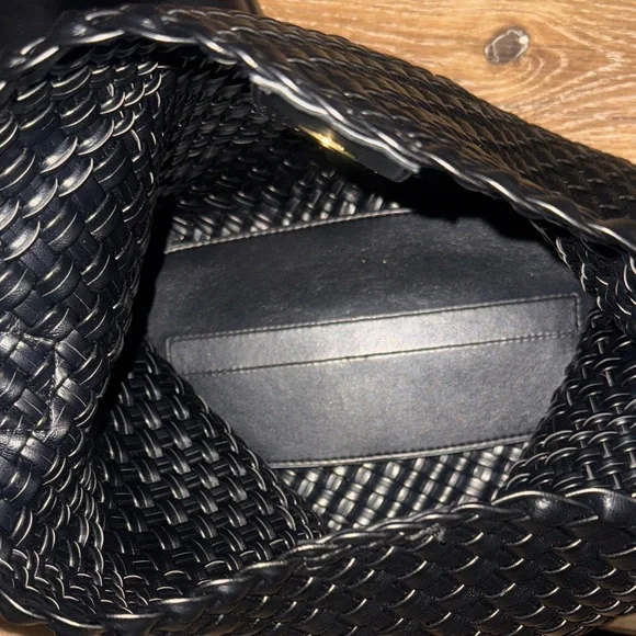 .
Antik craft
black woven leather tote hobo bag. - Picture 4 of 8